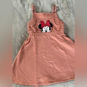 Zara Minnie Mouse coral dress